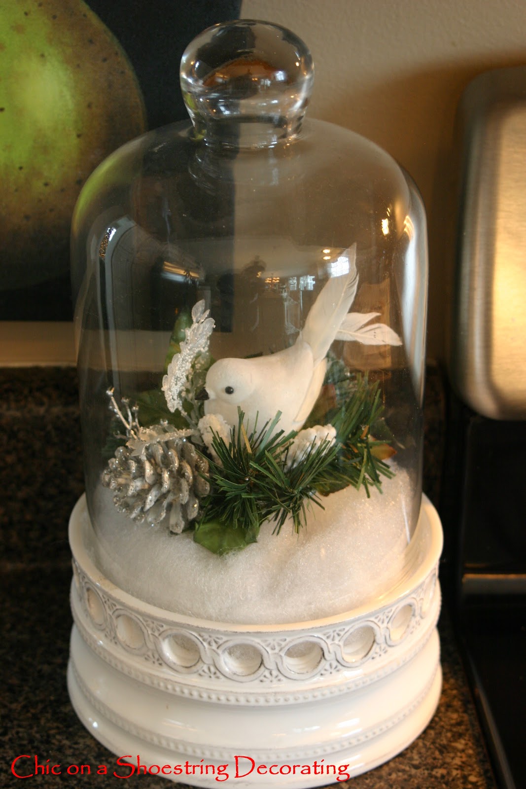 Chic on a Shoestring Decorating Christmas Cloches