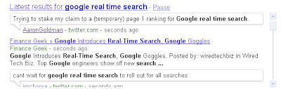 Google Real-Time Search