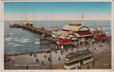 postcards vintage pier blackpool north 1939