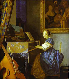 Lady sit At the Virginal -- Vermeer