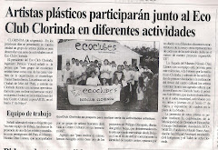 Artistas plásticos participarán junto al Ecoclub Clorinda en diferentes actividades