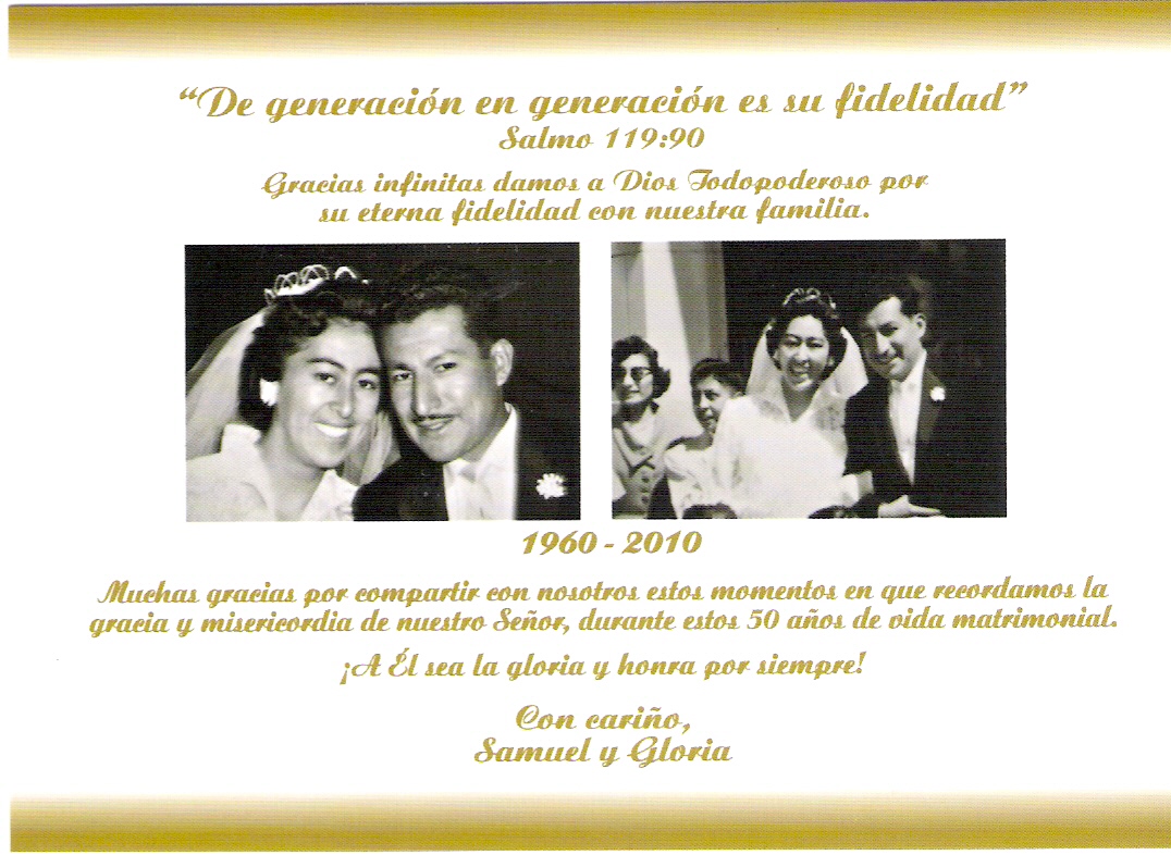 Jorgebravocoz Bodas De Oro De Papa Y Mama