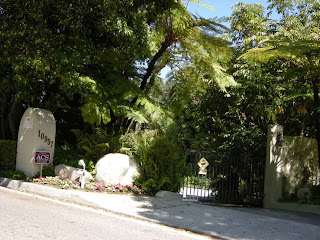Entrance to Alfred Hitchcock's Bel Air Home