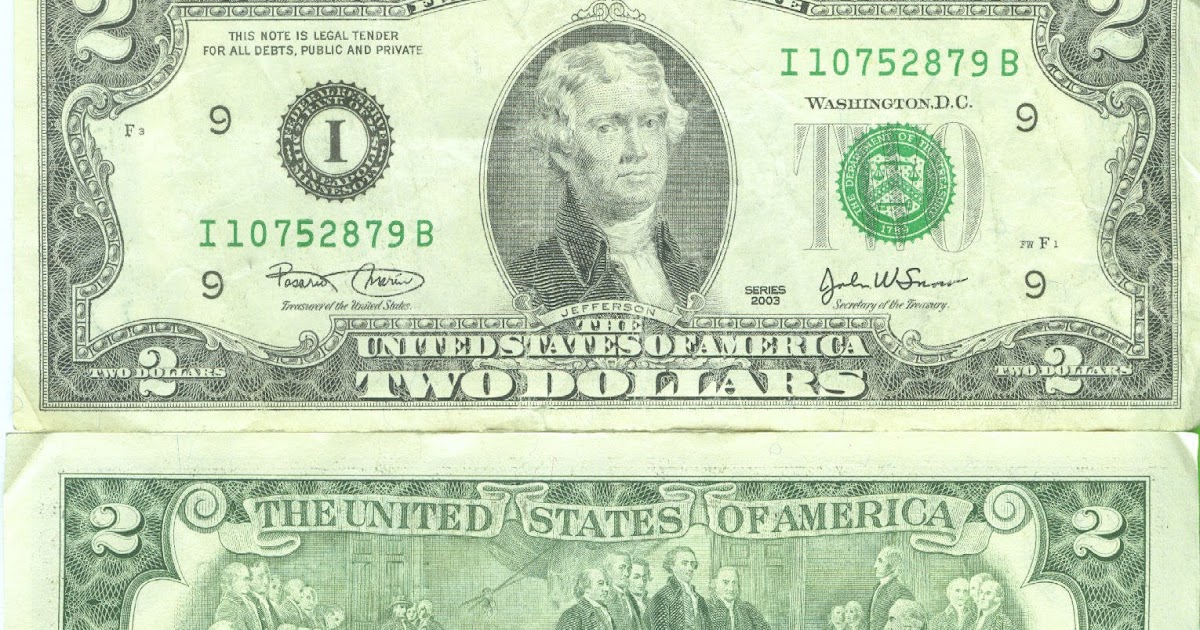 2003 2 Dollar Bill Value Chart