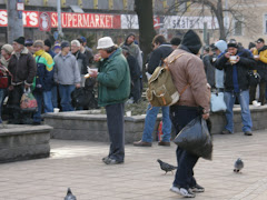 Friday at Blaha Lujza ter with the homeless. Sharing Christ