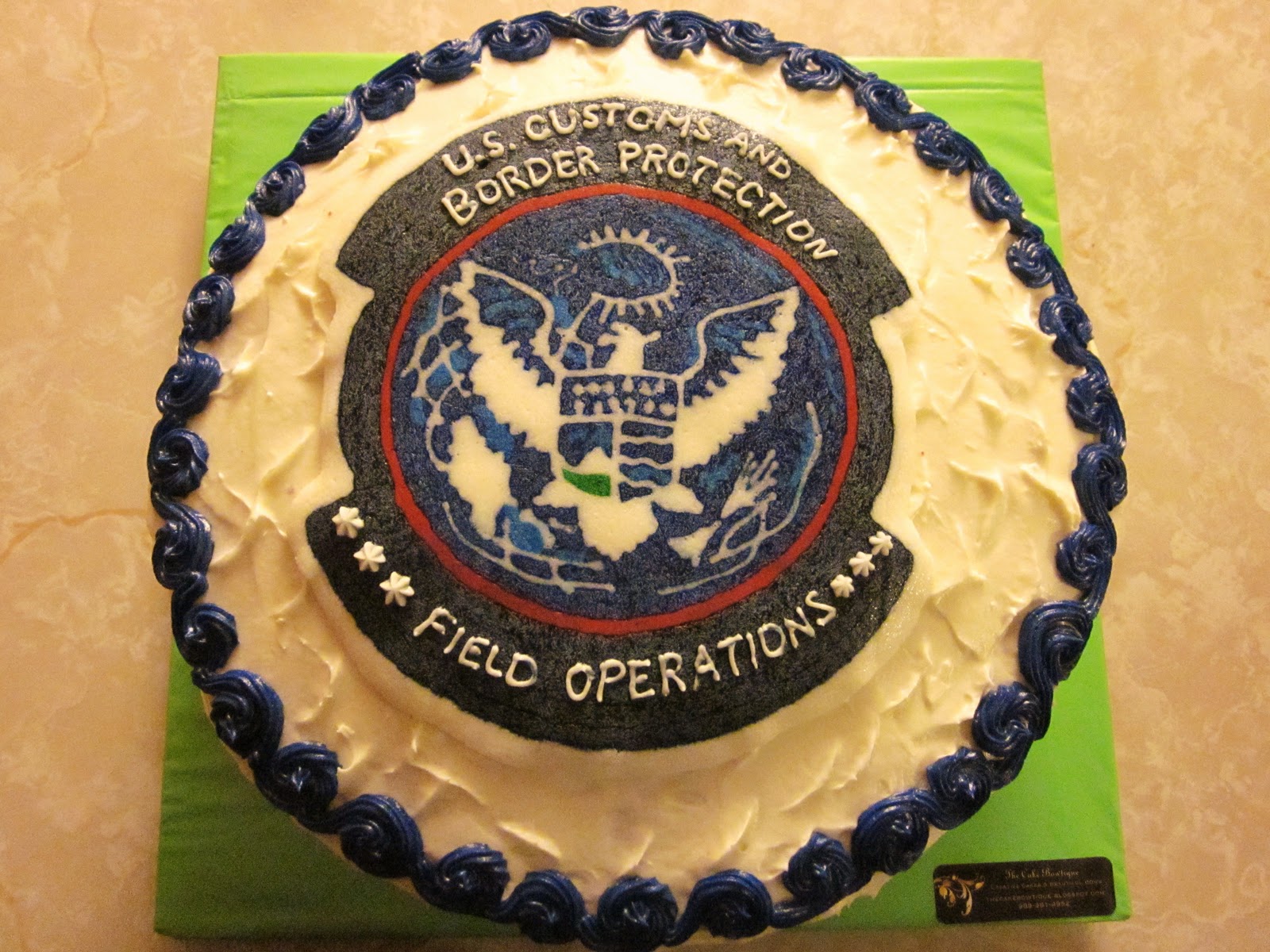The Cake Bowtique Creative Cakes Gallery U.S. CUSTOMS and BORDER