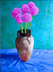 hockney david alliums ipad paintings flowers flower painting azure kunst drawing still colours draw simple malerei nubaca tama gemaelde croatia
