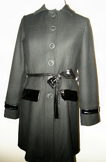 fall coat, winter coat, Victorias secret knock off, wool coat, black coat, black wool coat, handmade coat