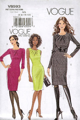 Vogue Patterns, Vogue Dress, Vogue 8593, Little Black Dress, LBD