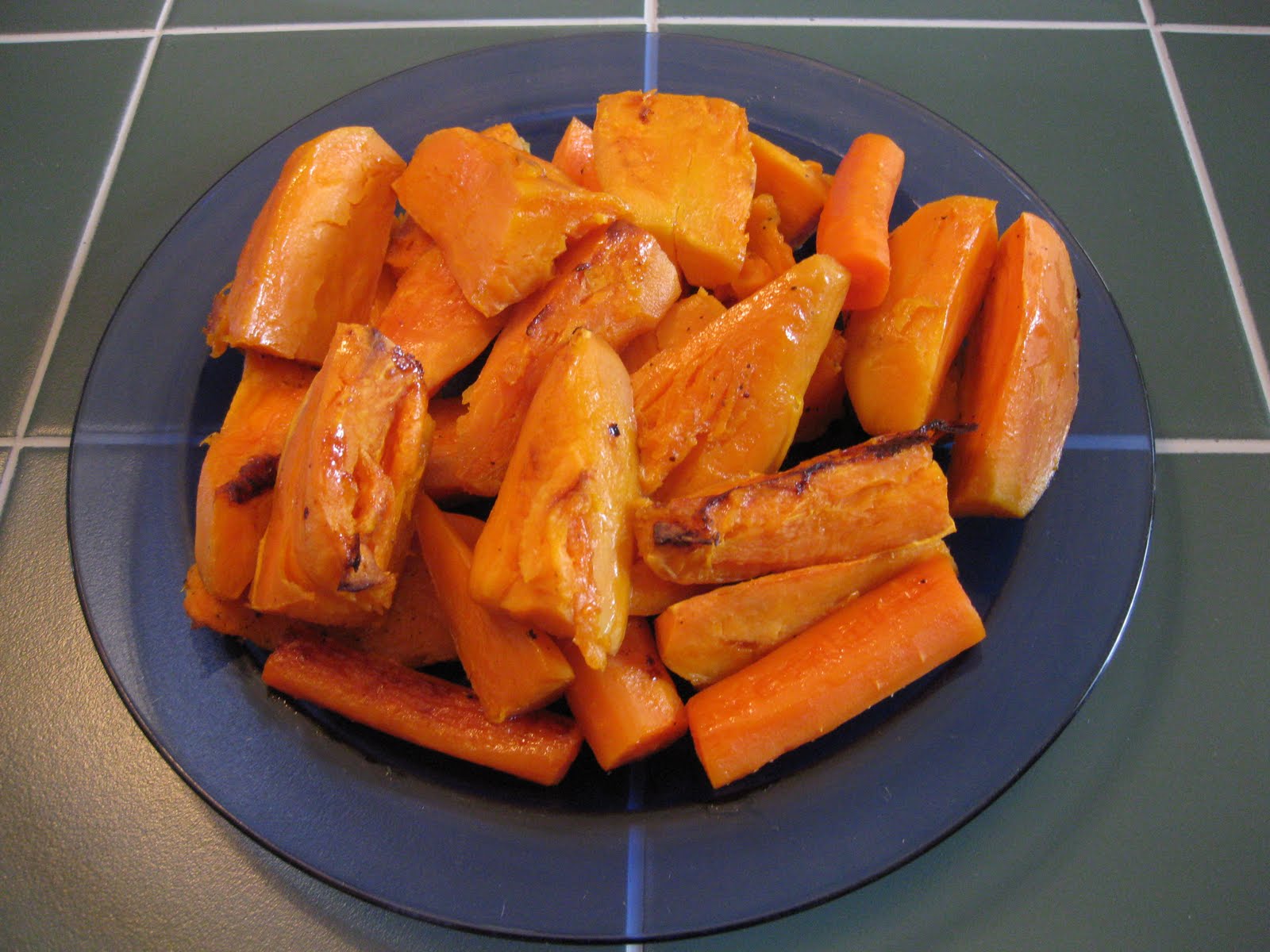 Sensible Recipes Roasted Yams and Carrots Recipe (Vegan)