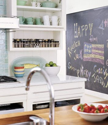 Ocho ideas de decoración con pizarra - interior decorating tips