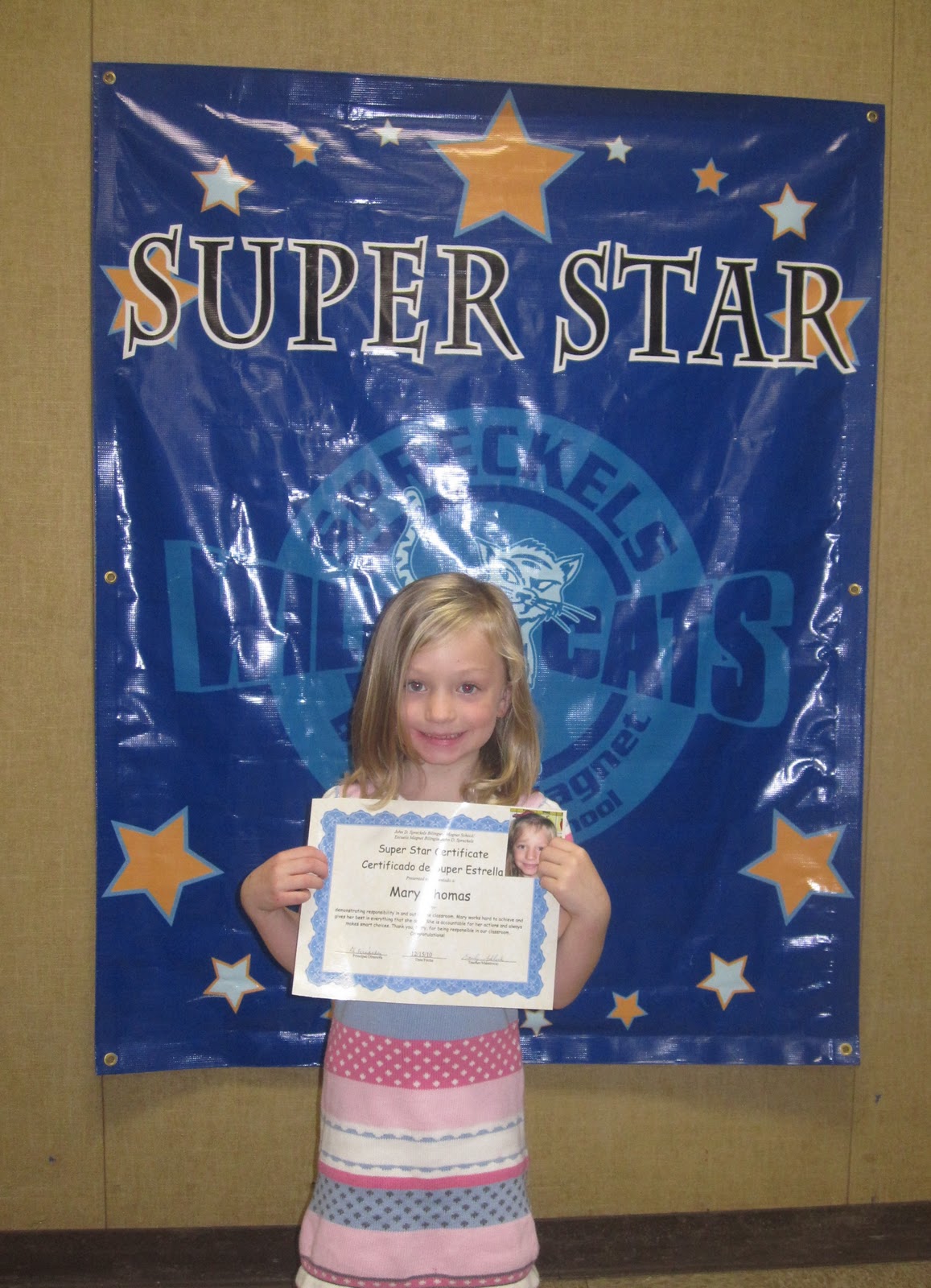 2littlethomases Mary Thomas!! Student of the month at Spreckels