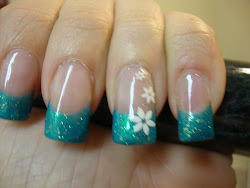 french nail tip fall nails flowers sparkle manicure sinter calcareous job flower glitter nailtintartist basic gel