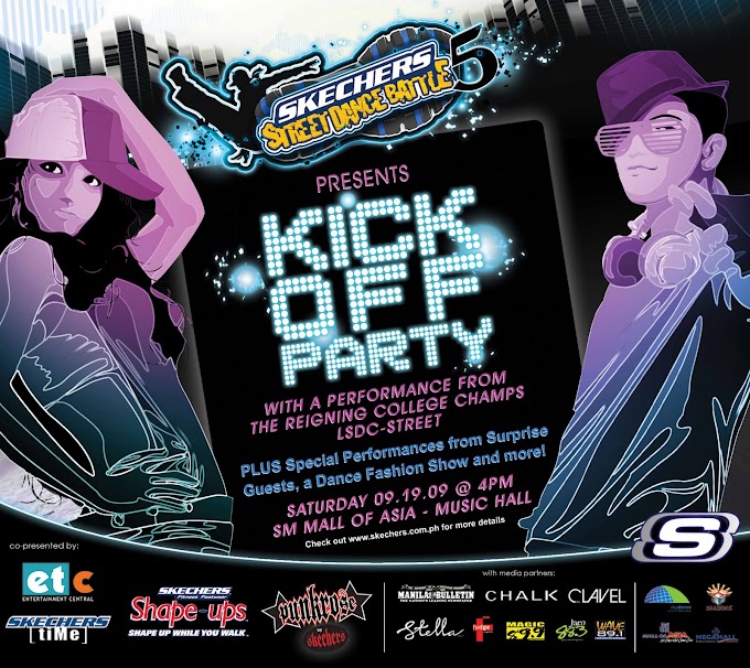 Skechers Streetdance Battle 5 Kick Off Party at SM MOA tomorrow at 4 PM