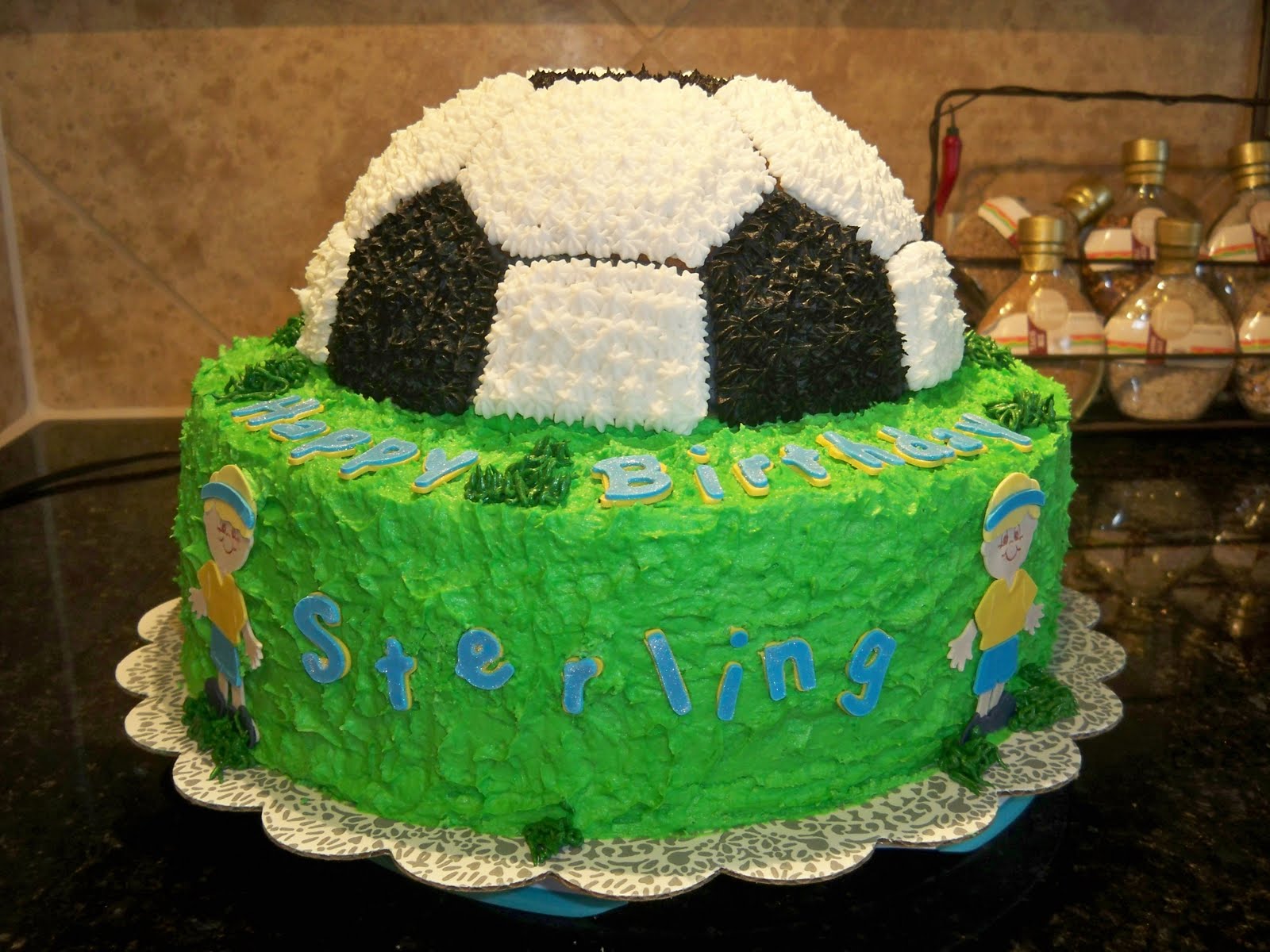 Lena's Sweet Creations Soccer Birthday Cake