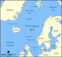 Kart over Norskehavet