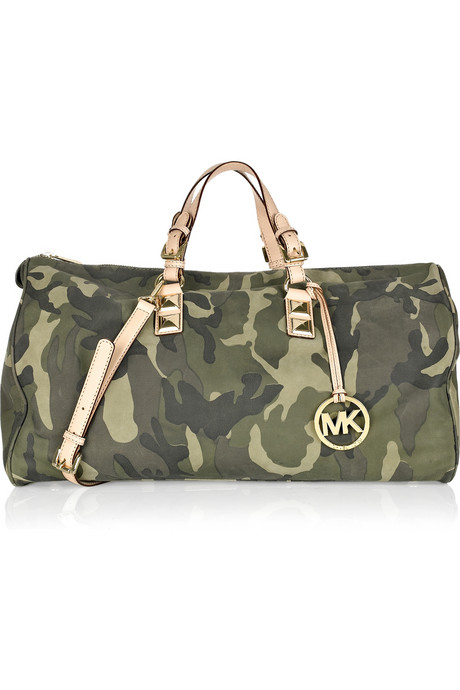 camouflage michael kors tote