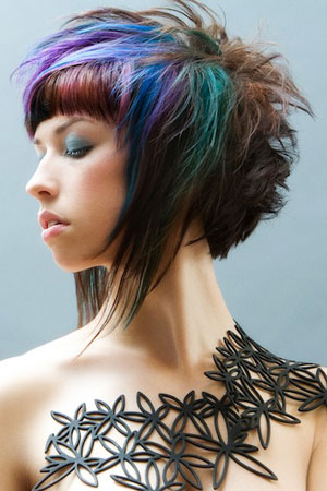 emo hair mixture light colours 5 Colors 
