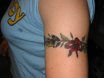 Ribbon Armband Tattoo Designs