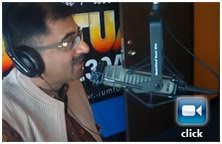 Tarun Vijay on live radio in Houstan May 2010