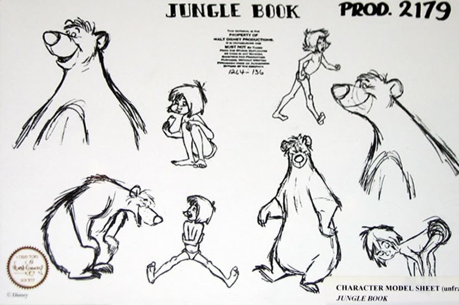 Living Lines Library: The Jungle Book (1967) - Production Drawings