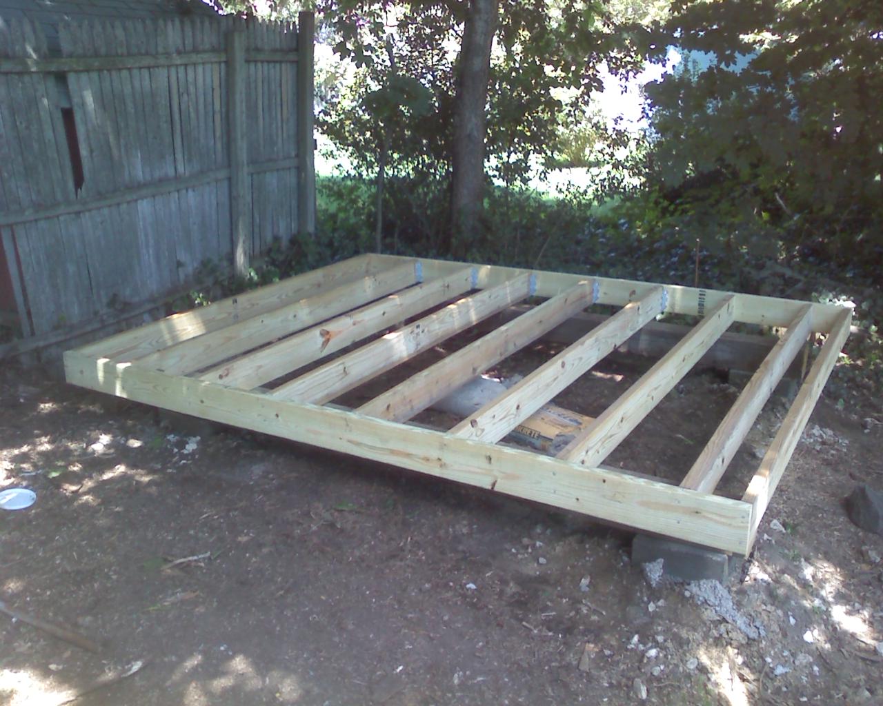 Tifany Blog: How to build a 8x10 shed foundation