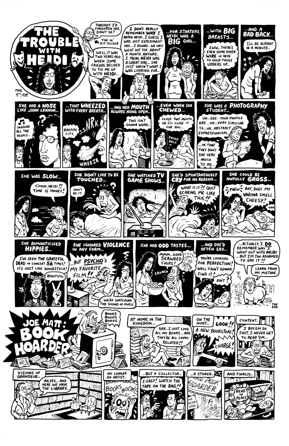Read online Peepshow: The Cartoon Diary of Joe Matt comic -  Issue # Full - 32