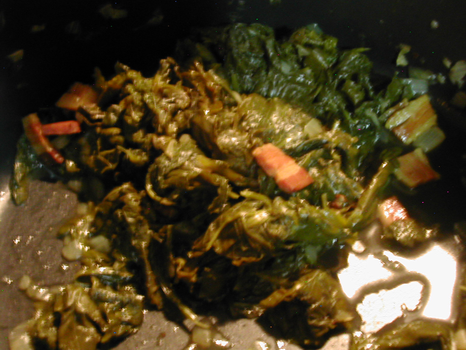 Fantastical Food Smothered Pork Chops, Turnip Greens and Cornbread