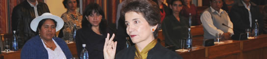tal como anticipamos Ana María de Romero presidente de los Senadores