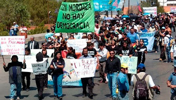 de nuevo protestaron los periodistas en las ciudades de Bolivia contra la opresión