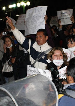 la protesta de los comunicadores en Bolivia ha logrado más de 800 mil adhesiones