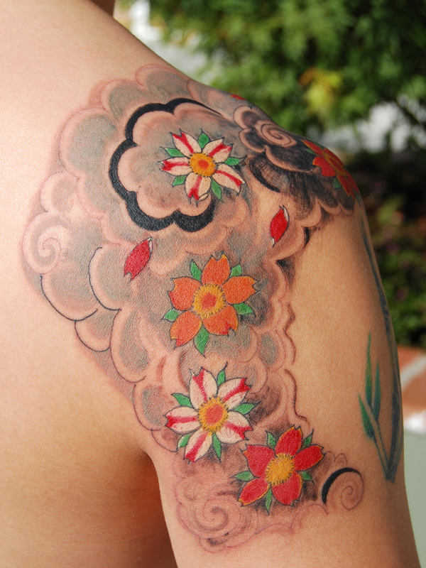 Flower Tattoo For Shoulder. Shoulder Flower Tattoos
