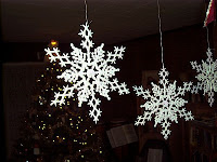 3D Glittering Snowflakes