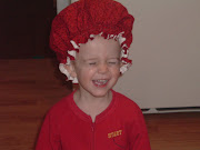 Somehow Rus got hold of Stella's  Little House on the Prairie Cap