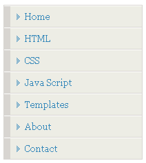 CSS Vertical Menu Tutorials