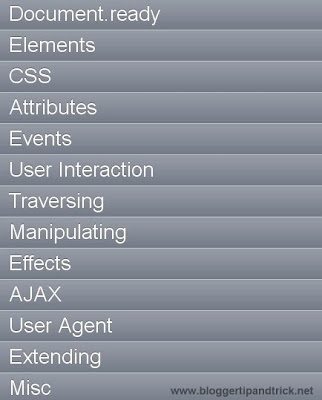 jTouch – jQuery Cheat Sheet for iPhone