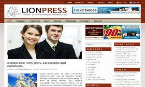 Lion Press Blogger Template