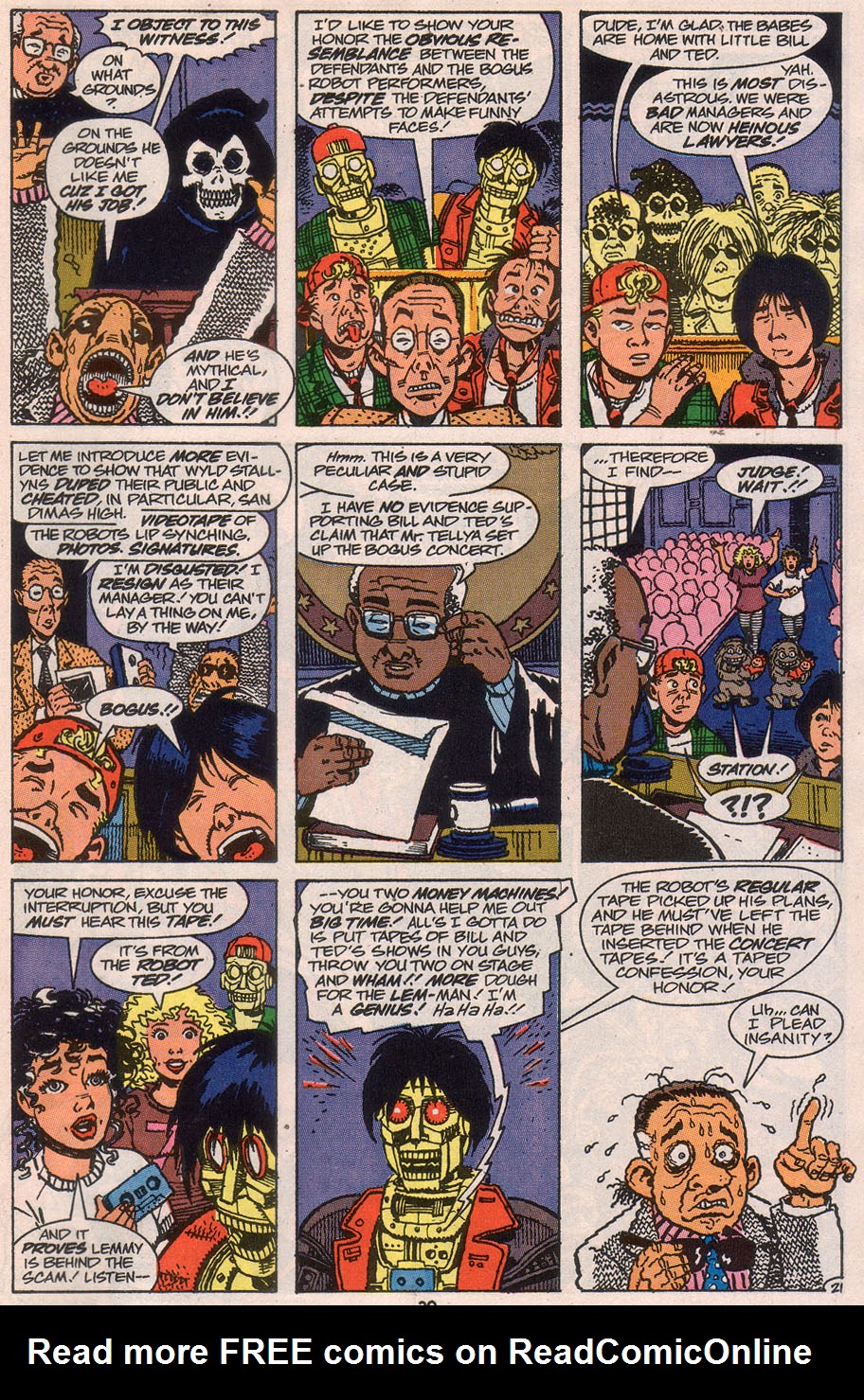 Read online Bill & Ted's Excellent Comic Book comic -  Issue #3 - 31