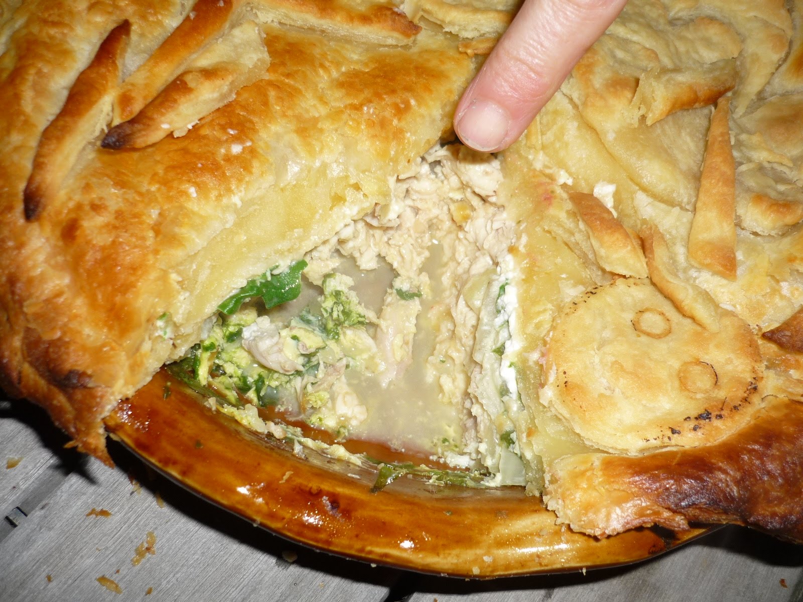 Chicken, Spinach and Feta Pie # 2 In an ongoing baking series | Maunga ...