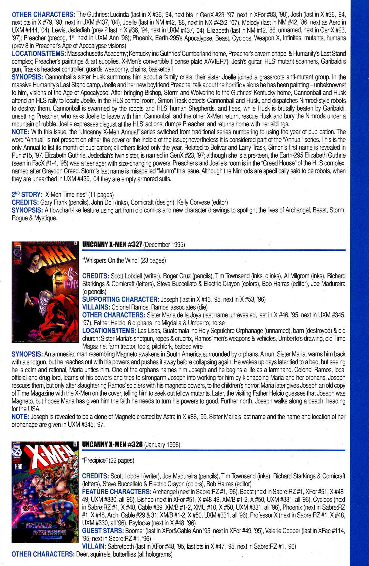 Read online Official Index to the Marvel Universe comic -  Issue #8 - 61