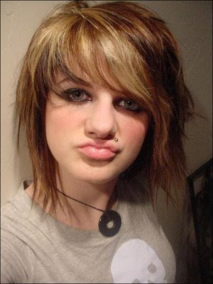 teased emo hair. Emo Hairstyles Pictures - Emo