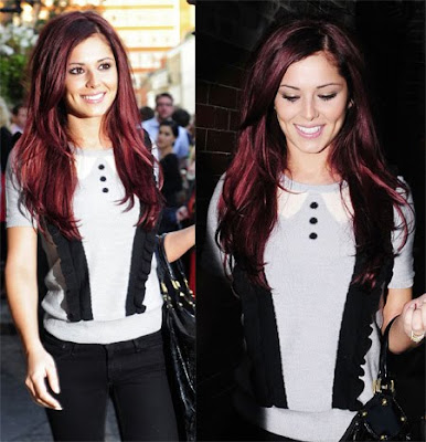 cheryl cole red hair