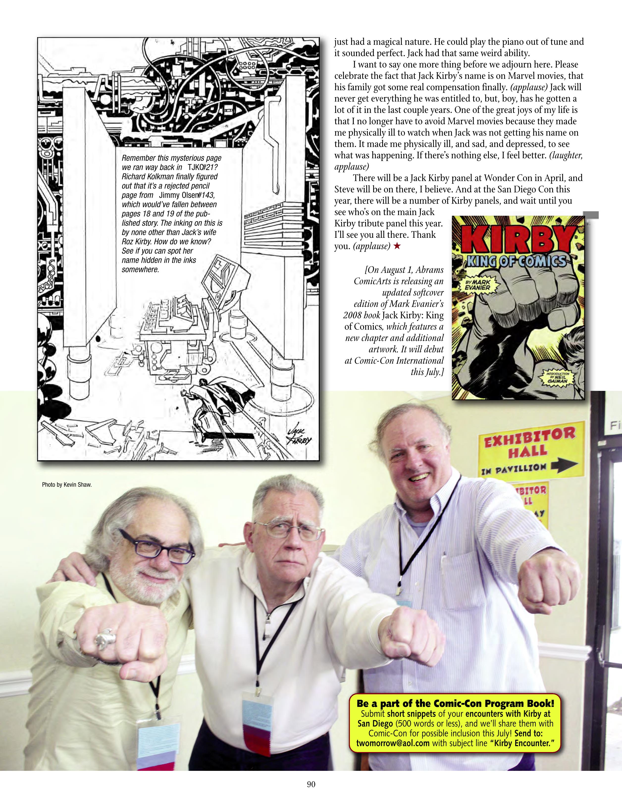 Read online The Jack Kirby Collector comic -  Issue #71 - 92