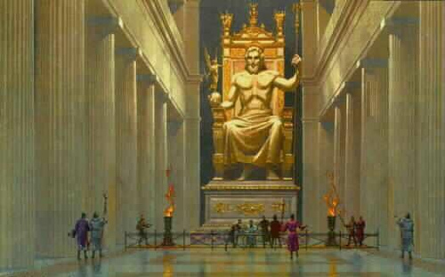 WONDERS OF THE WORLD Statue Of Zeus At Olympia wonders-of-the-world-statue-of-zeus-at-olympia