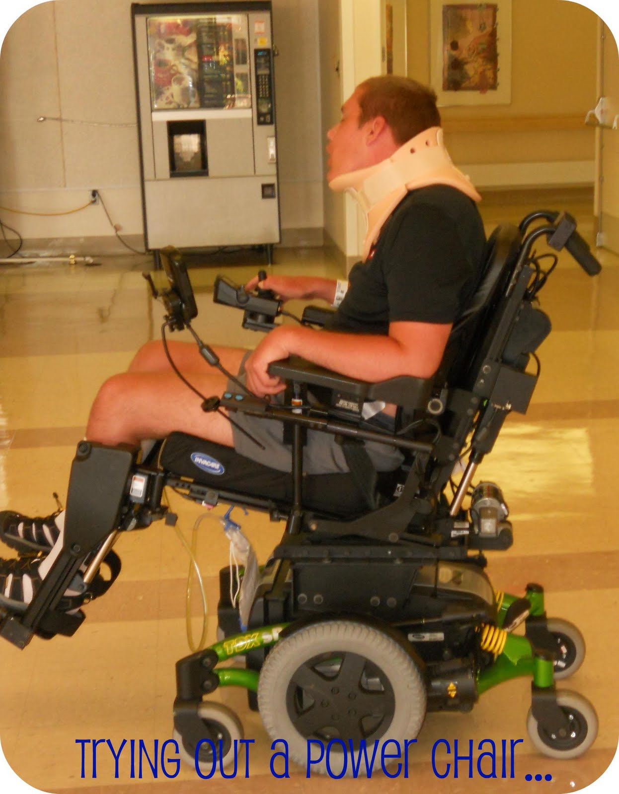 sit in your chair and pedal