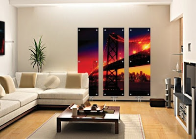 Art Glass Living room, Art Glass Radiator in Living room, minimalist radiators