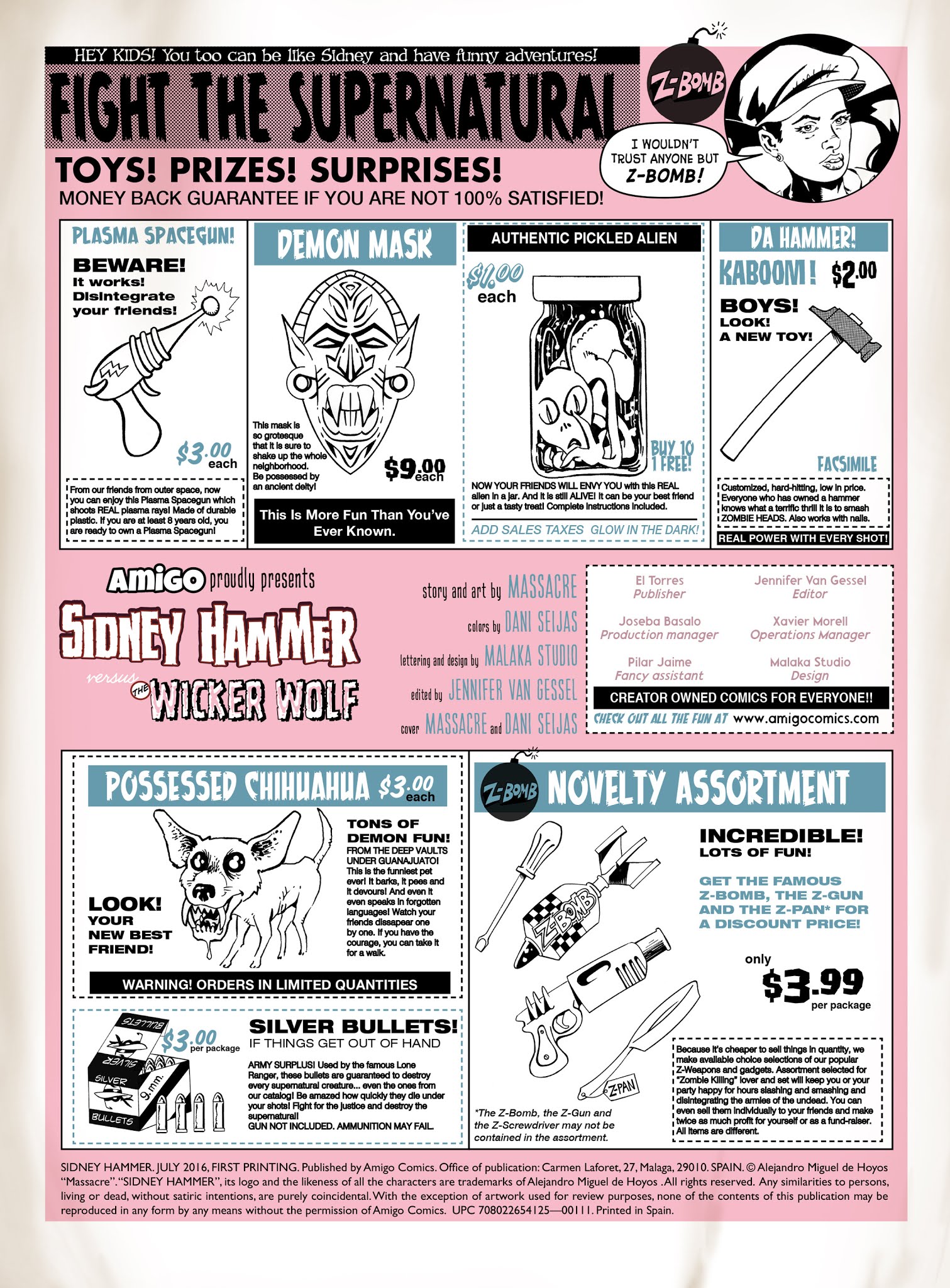 Read online Sidney Hammer (2016) comic -  Issue # Full - 2