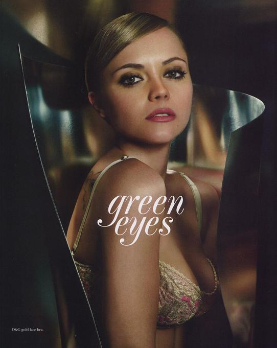 christina ricci olhos verdes hollywood magazine