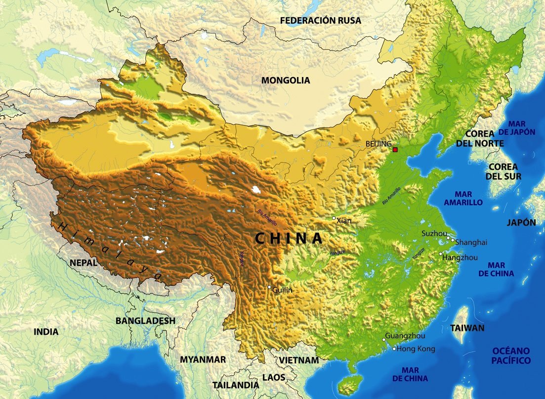 Resultado de imagen de China física.