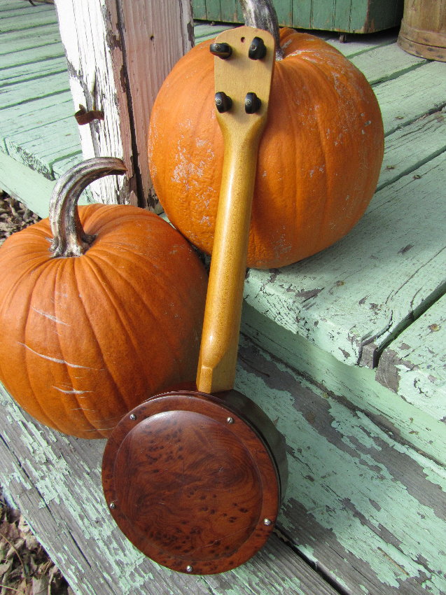 c.1920 Sandstrom Burled Redwood Banjo Ukulele